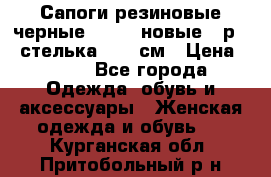Сапоги резиновые черные Sandra новые - р.37 стелька 24.5 см › Цена ­ 700 - Все города Одежда, обувь и аксессуары » Женская одежда и обувь   . Курганская обл.,Притобольный р-н